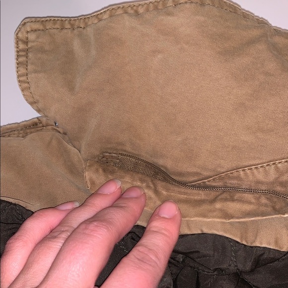 Levi's Insulated Rugged Khaki Insulated Zip-Up Work Casual Jacket L Distressed - Picture 11 of 16